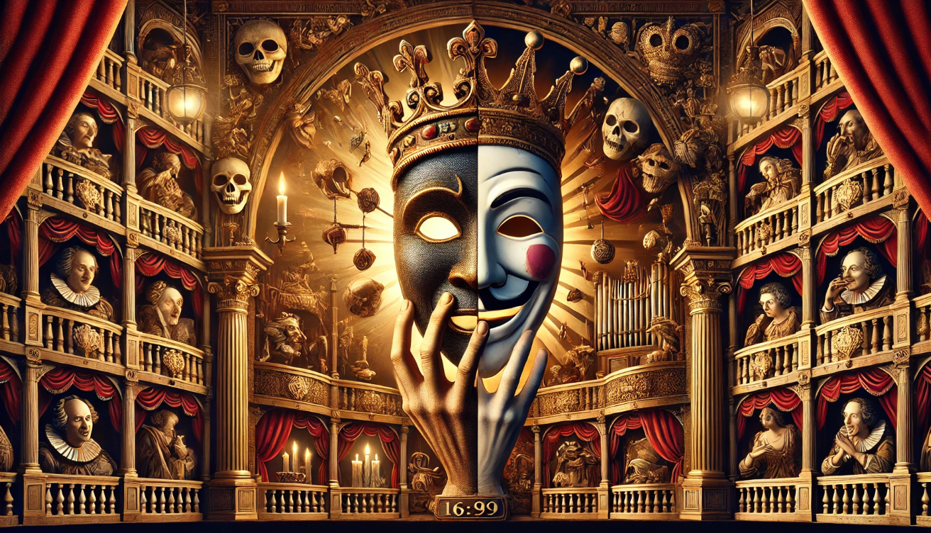 "Comedy and tragedy masks" 