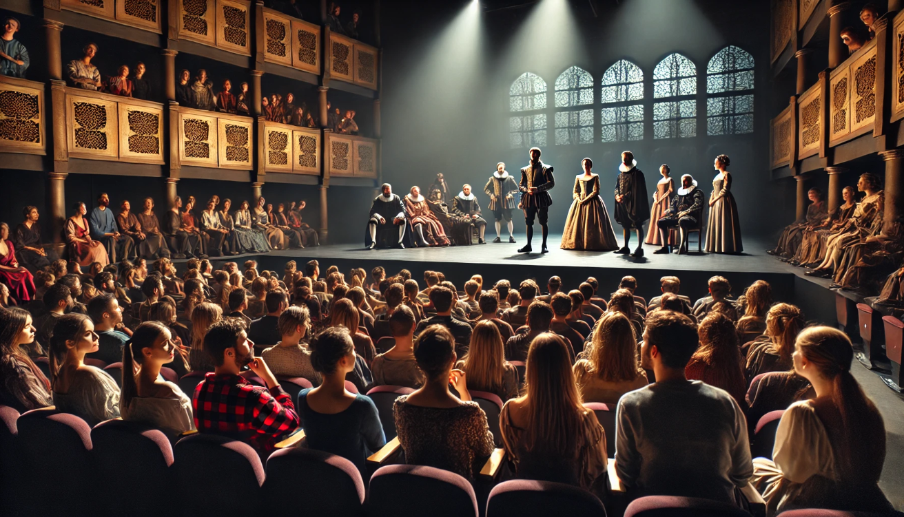 "Audience moved by Shakespeare"

