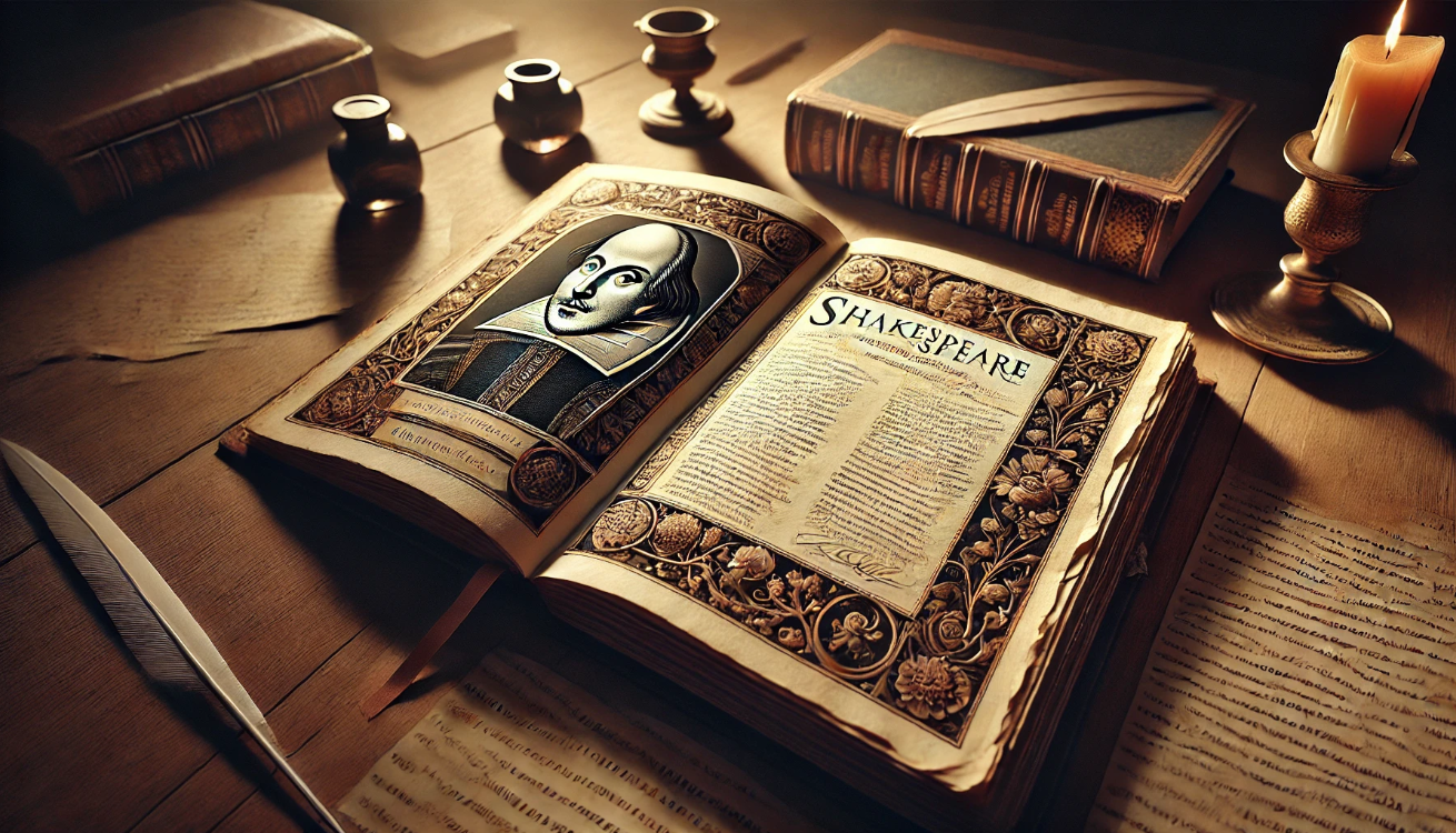 "Close-up of First Folio"

