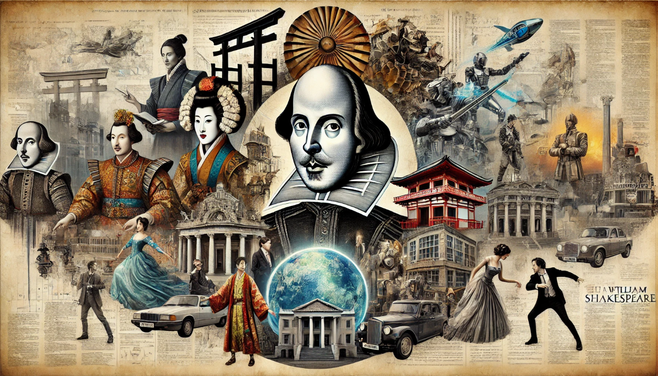 Shakespeare legacy collage artwork


