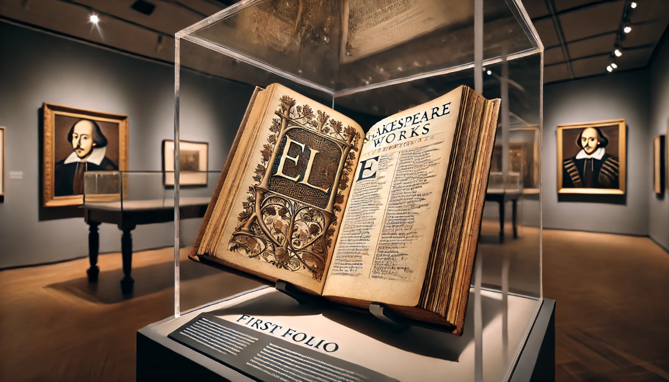 First Folio display case

