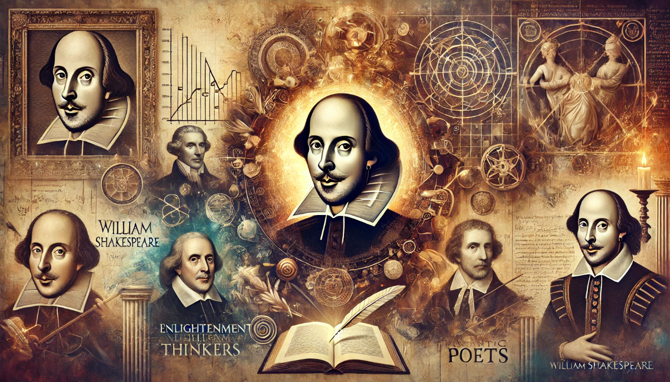 Shakespeare surrounded by eras

