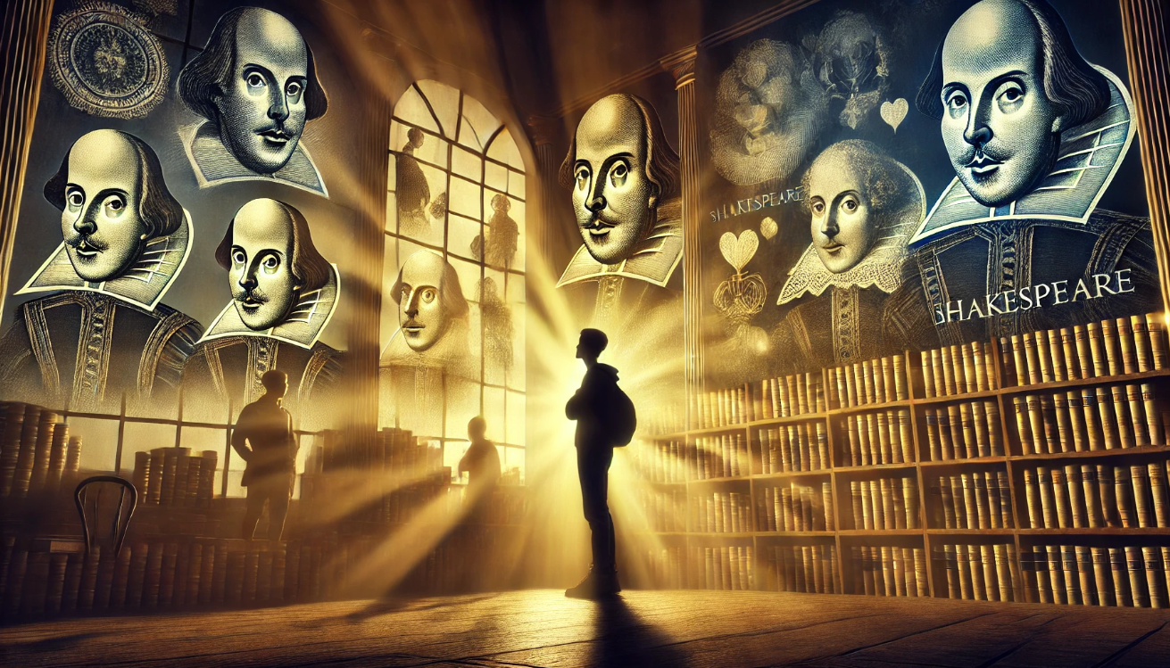 Student reflecting on Shakespeare

