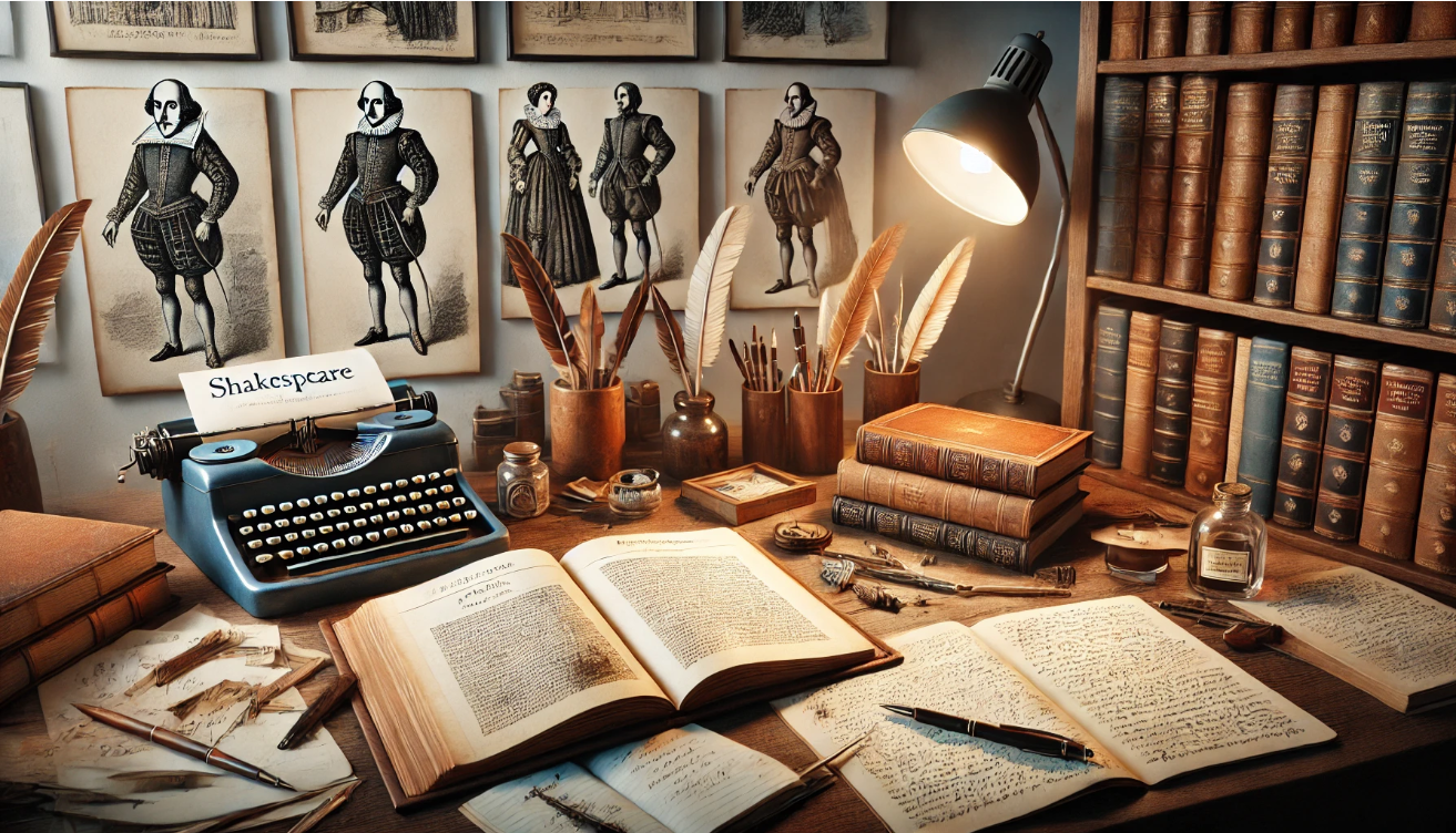 Shakespeare meets modern writing. 