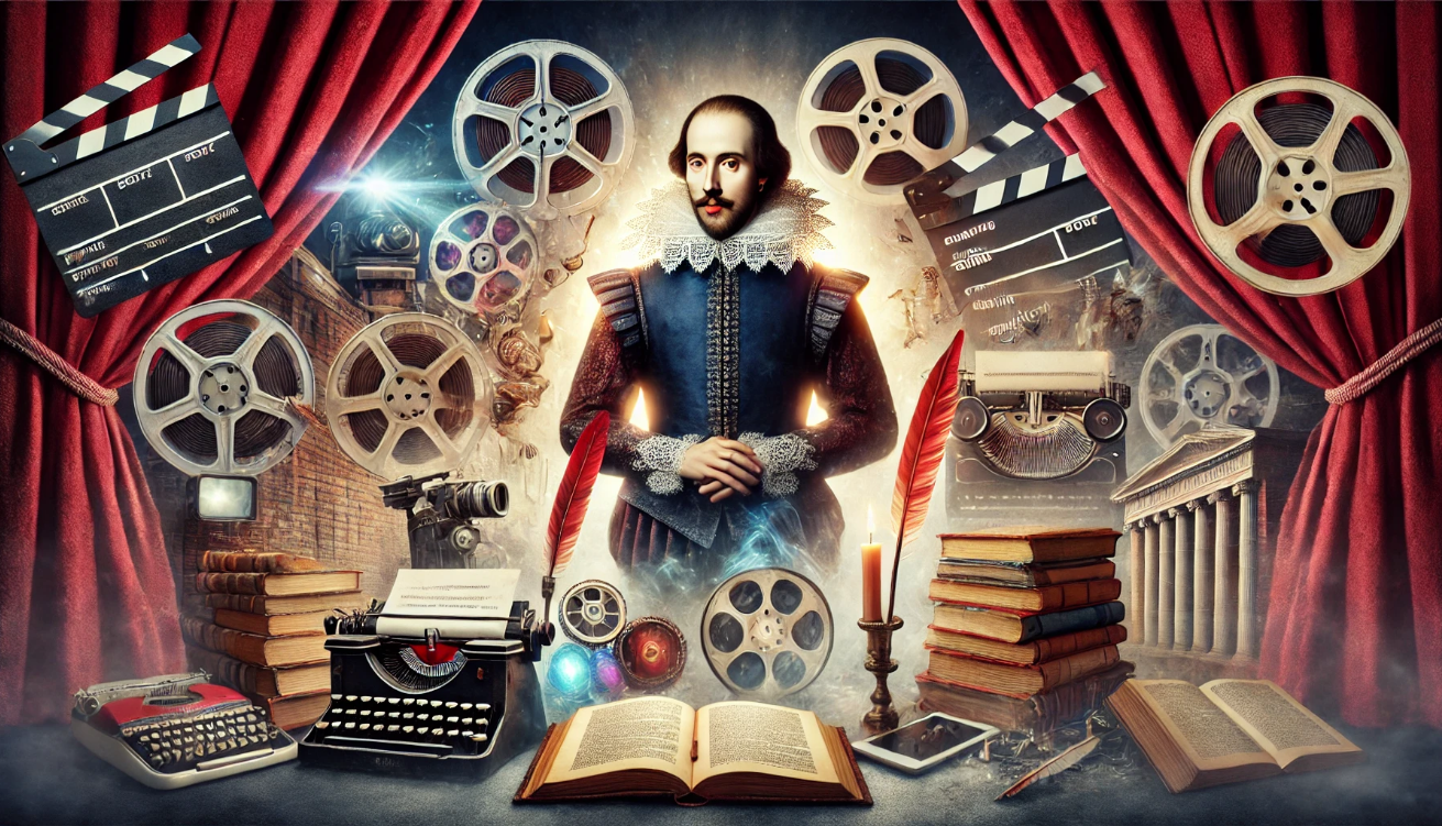 Shakespeare surrounded by storytelling. 