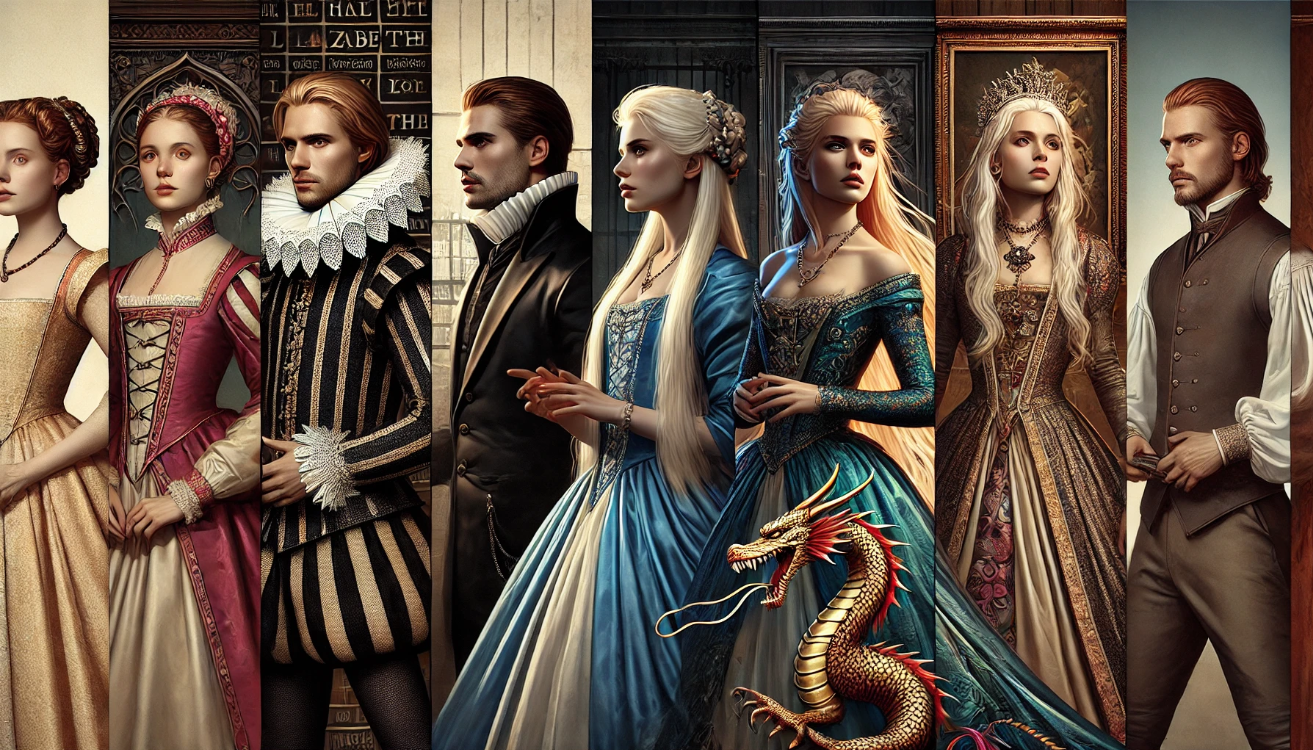 Shakespeare characters through time

