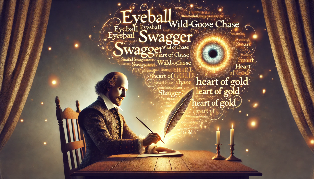 Magical Shakespeare words illustration


