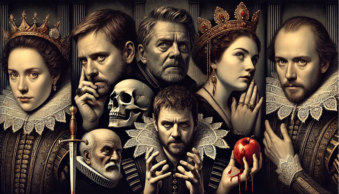 Shakespeare characters symbolic portrait

