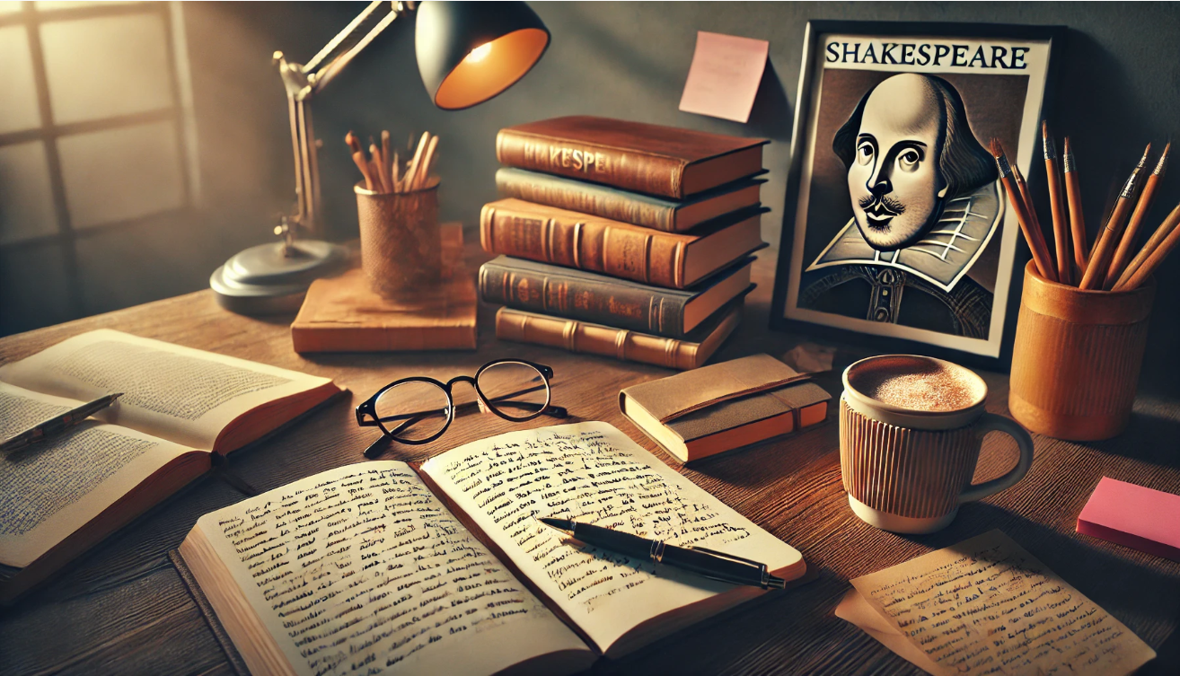 Inspirational modern writer's desk

