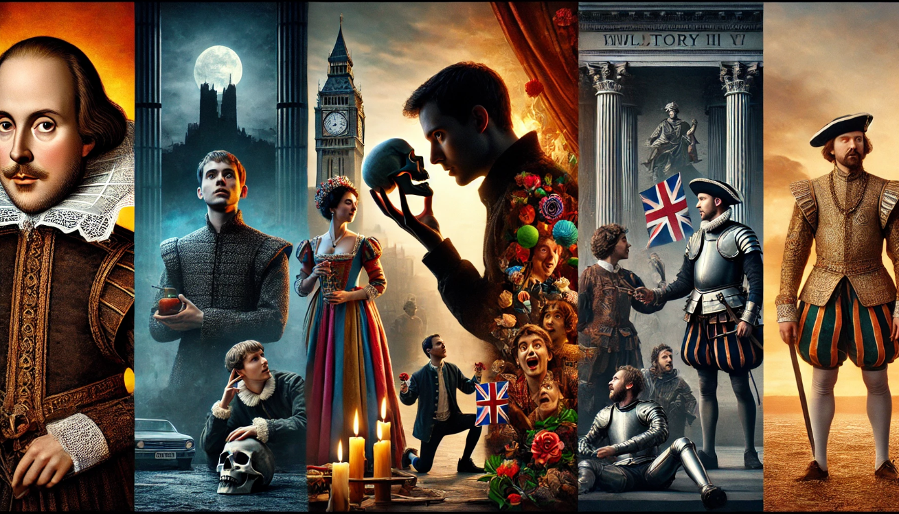 Shakespeare's tragedy, comedy, history

