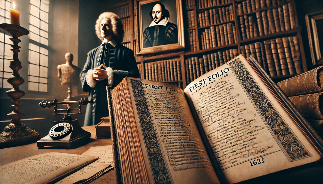 First Folio scholarly reverence.


