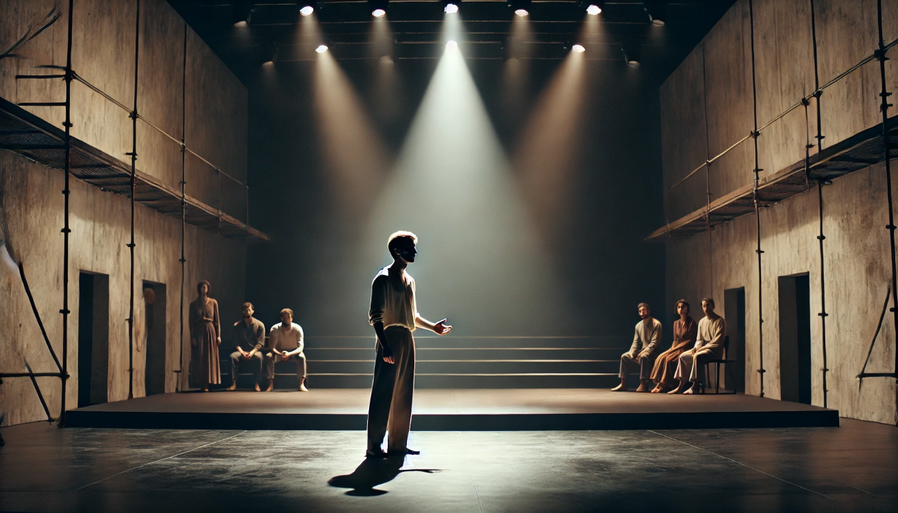 Modern soliloquy captivates audience.

