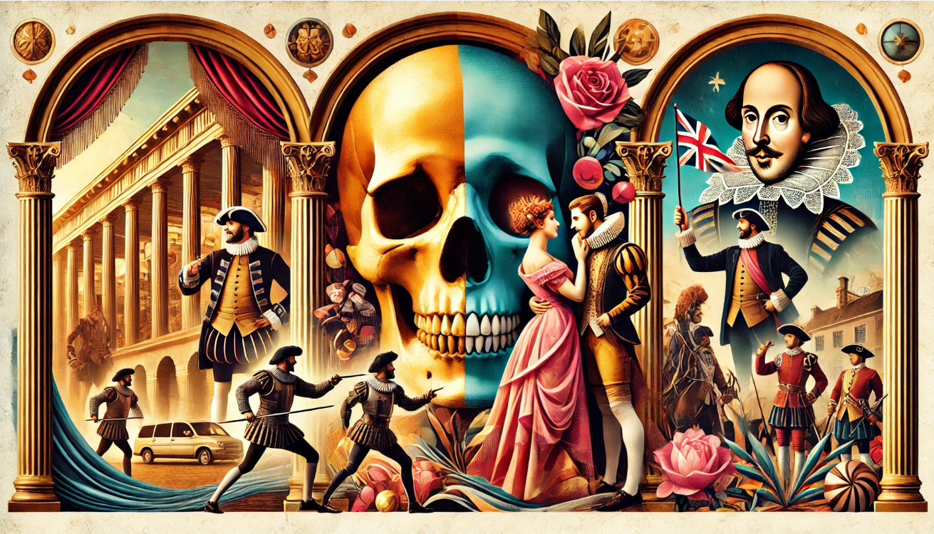 Shakespearean genres artfully intertwined.

