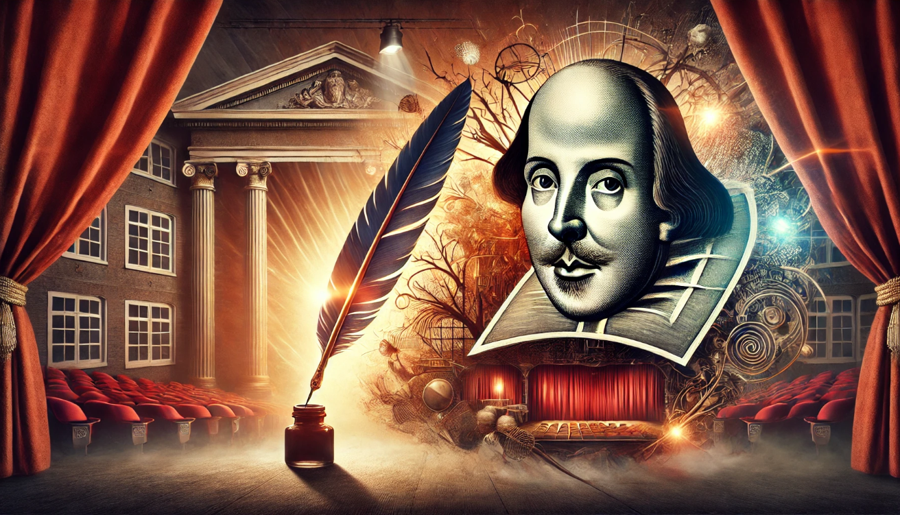 Shakespeare’s legacy in collage.

