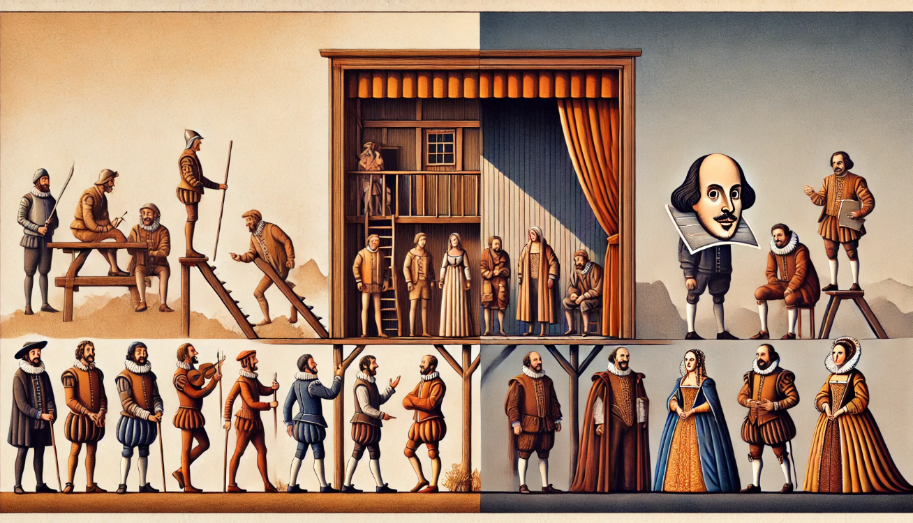 Theatre evolution through contrast. 