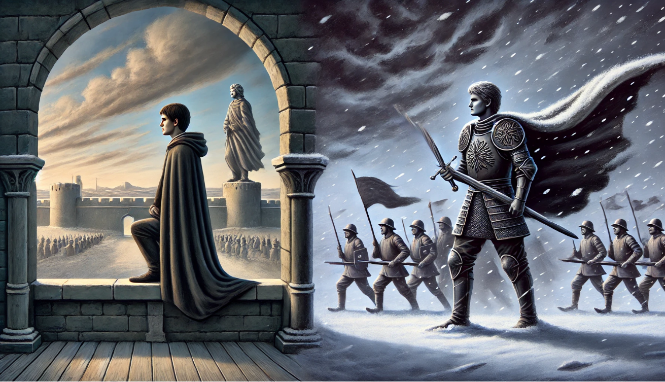 Hamlet reflects, Fortinbras advances

