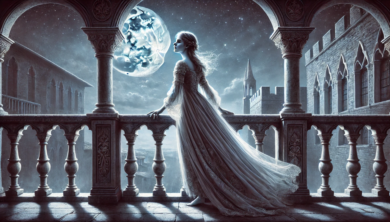 Juliet gazes at stars


