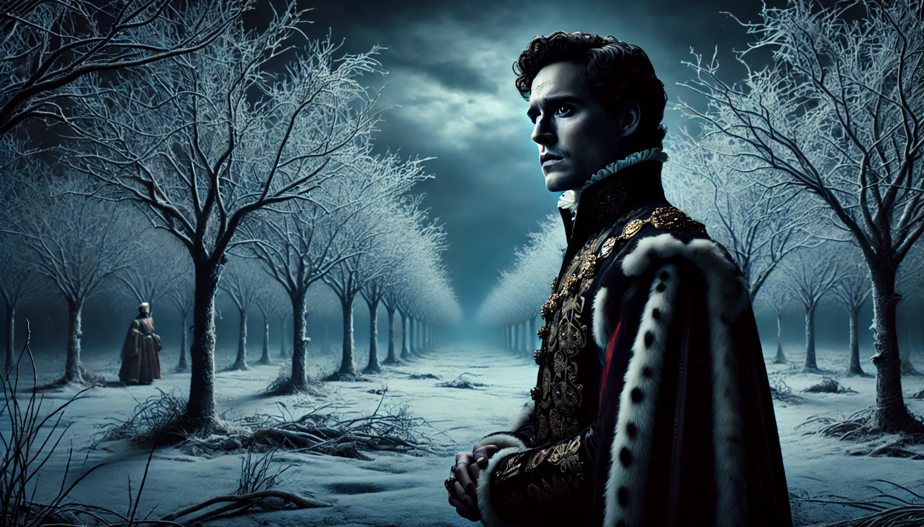 King brooding in winter

