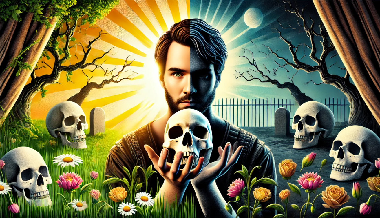Hamlet life death contrast