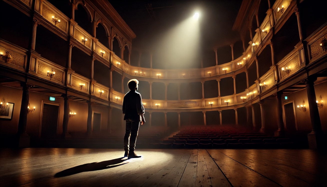 Lone actor spotlight monologue. 