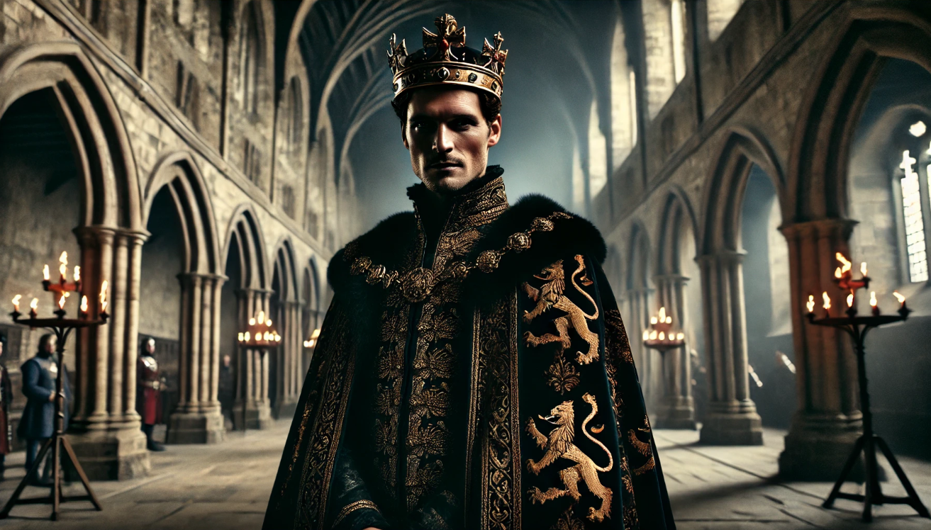 Sinister king in shadows

