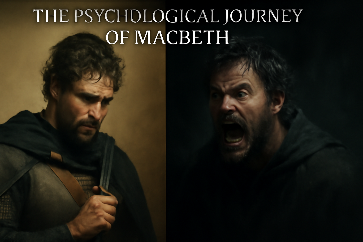 Split image of Macbeth