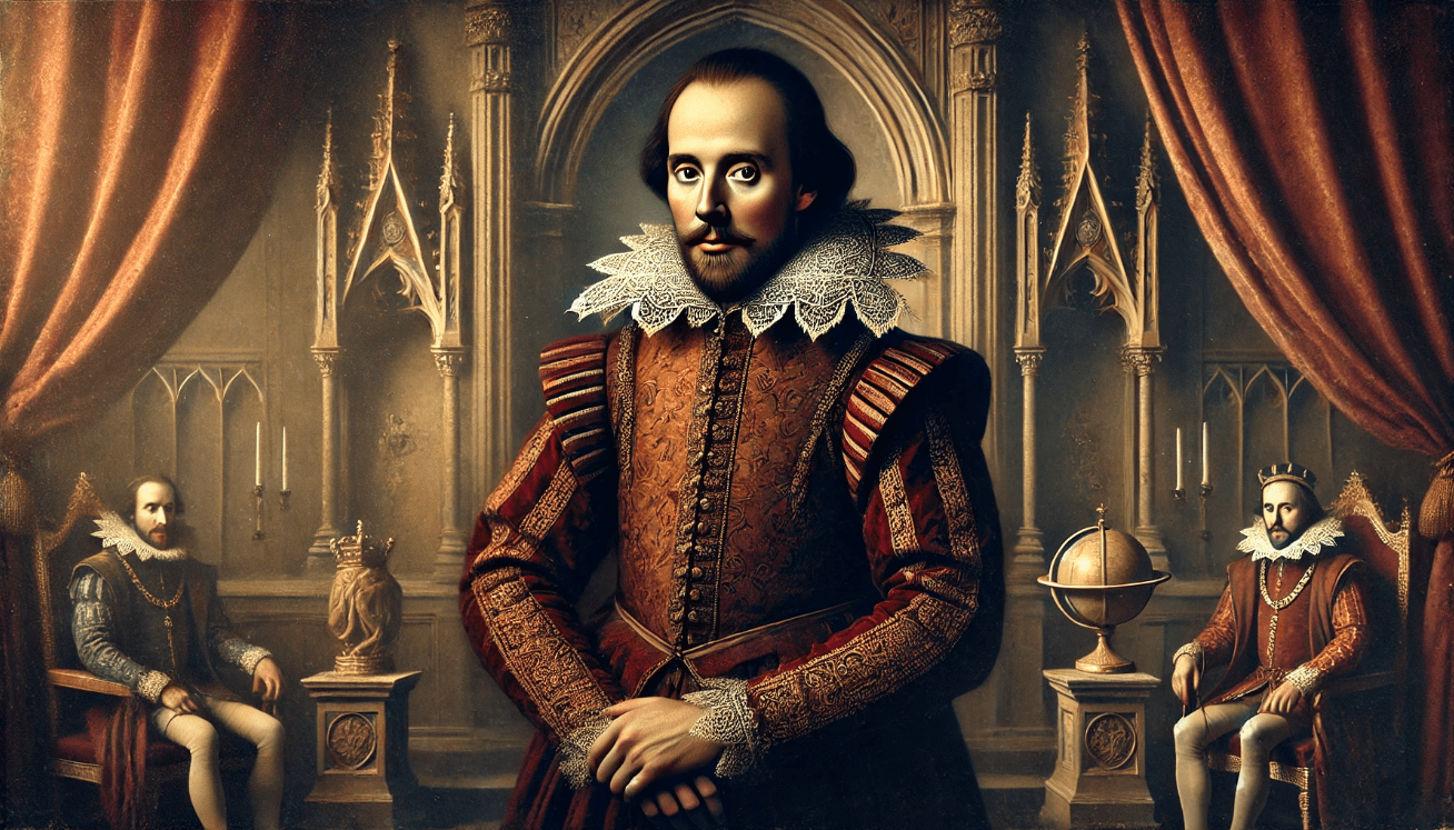 "Regal man in Renaissance attire"