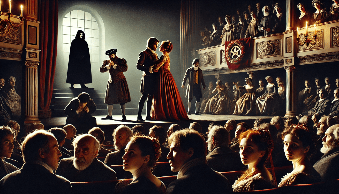 "Theatrical dance with audience"