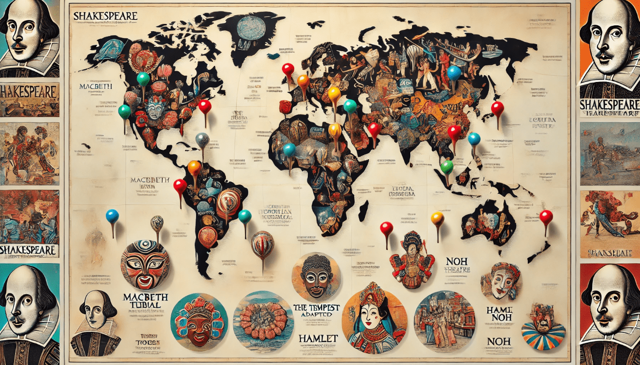 Global Shakespeare adaptation map