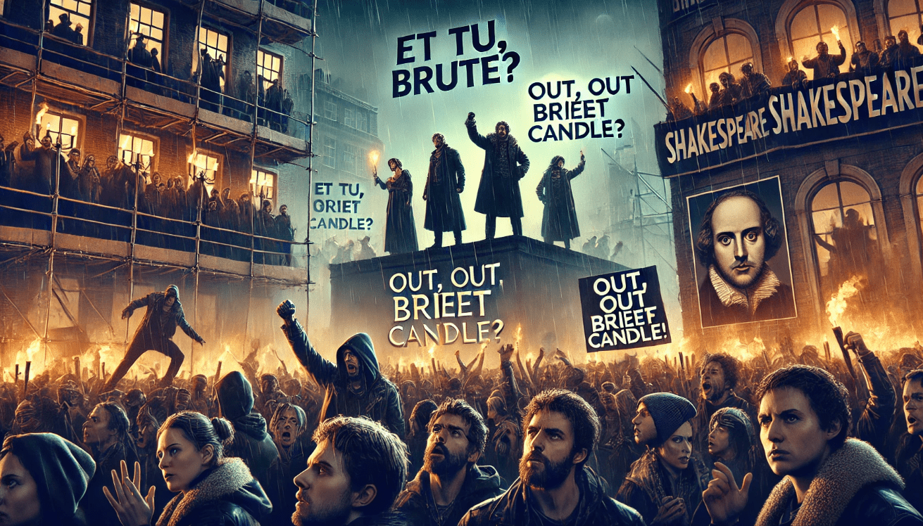 Shakespeare quotes protest scene