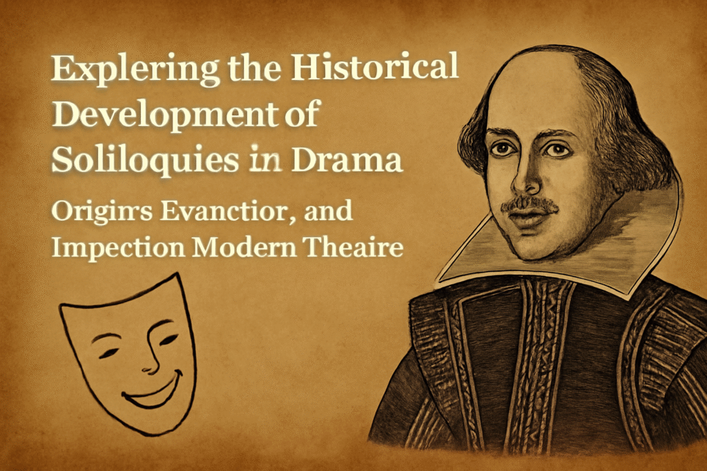 The historical development of soliloquies in drama