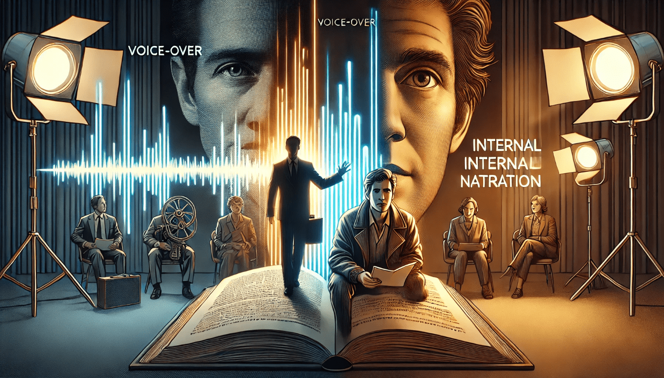 A stylized, polished triptych-style image representing different forms of modern soliloquy