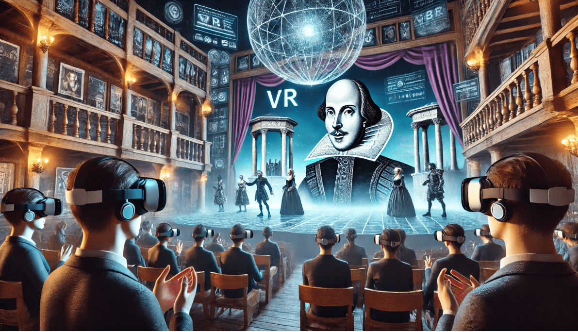 The future of Shakespeare in theatre with virtual reality and digital technology.