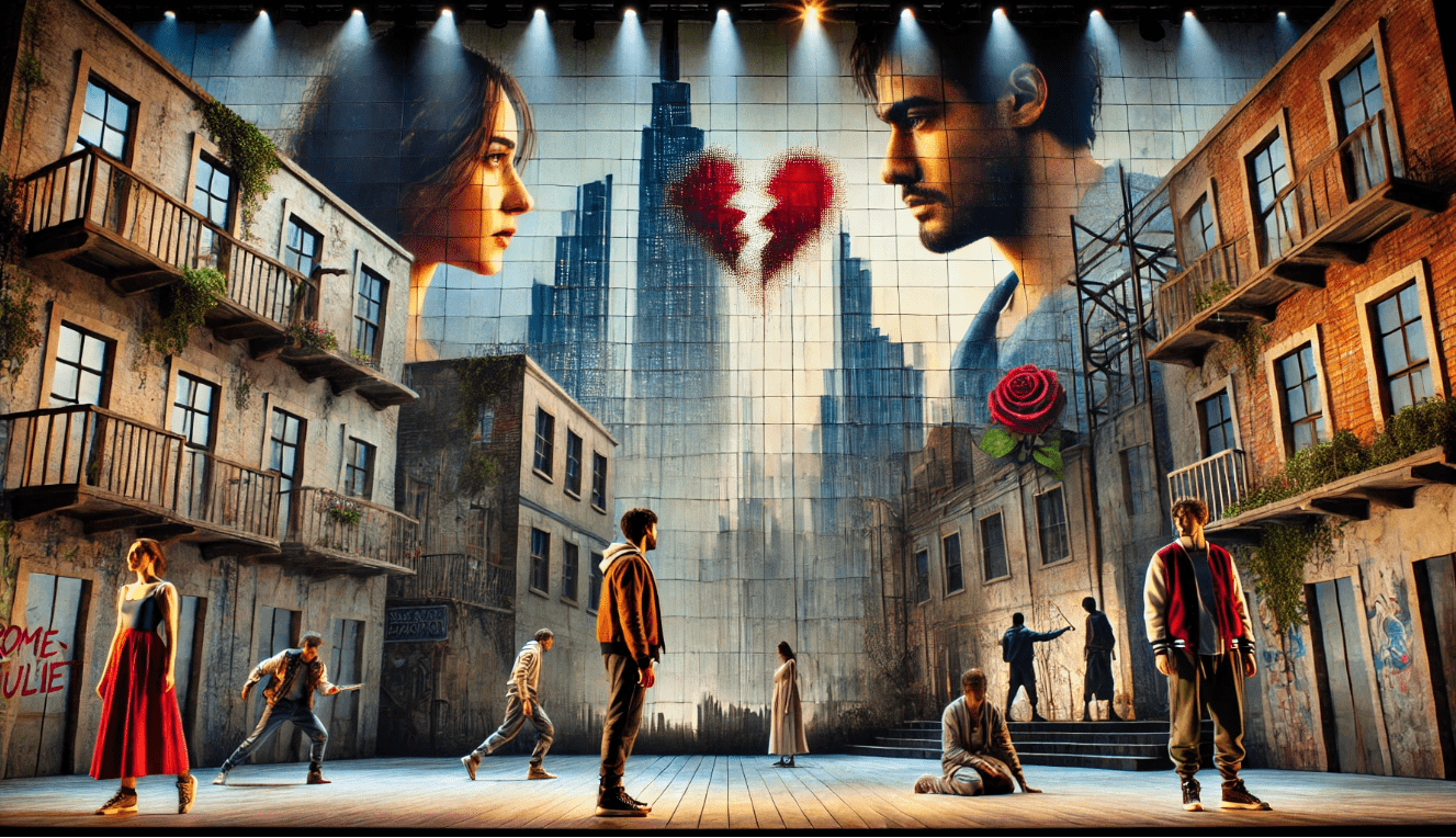 Interactive Shakespearean performance engaging the audience, blending traditional stagecraft with modern immersive experiences