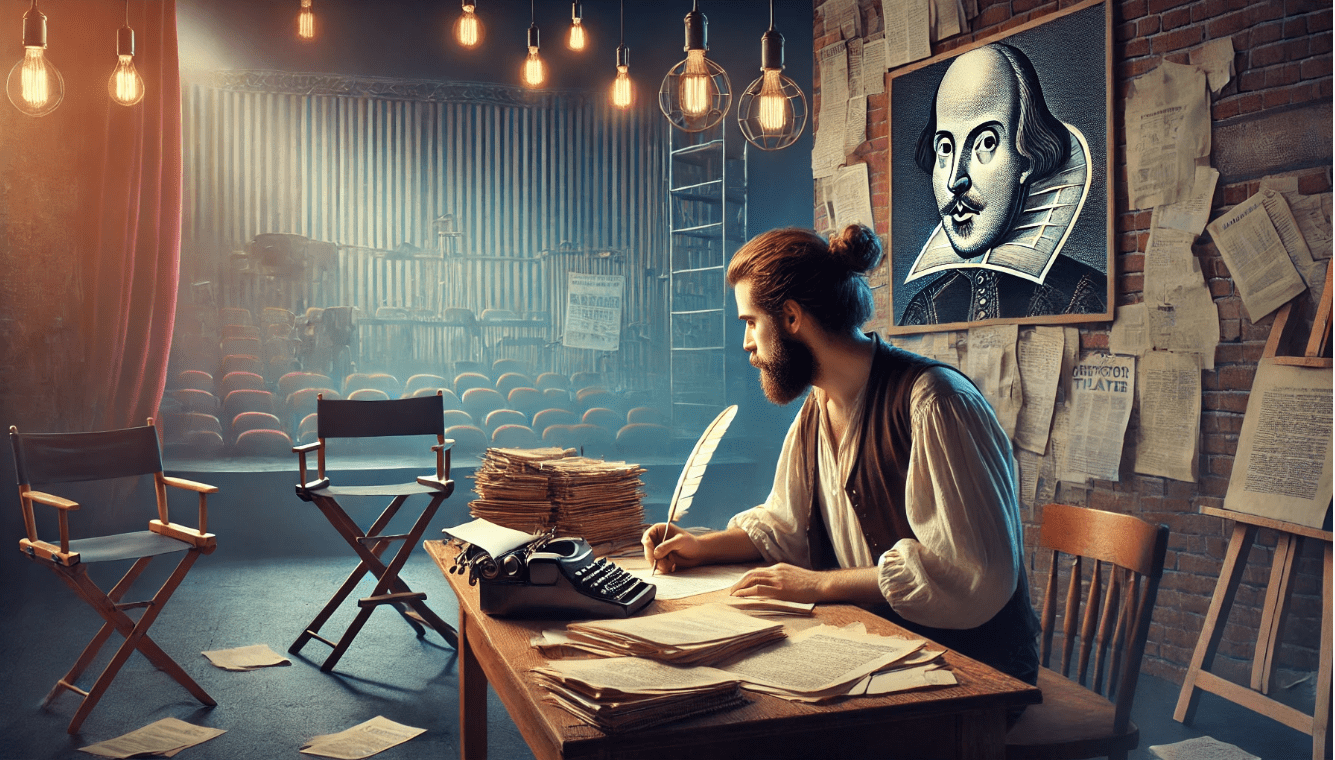 Modern playwright inspired by Shakespeare’s writing techniques and influence