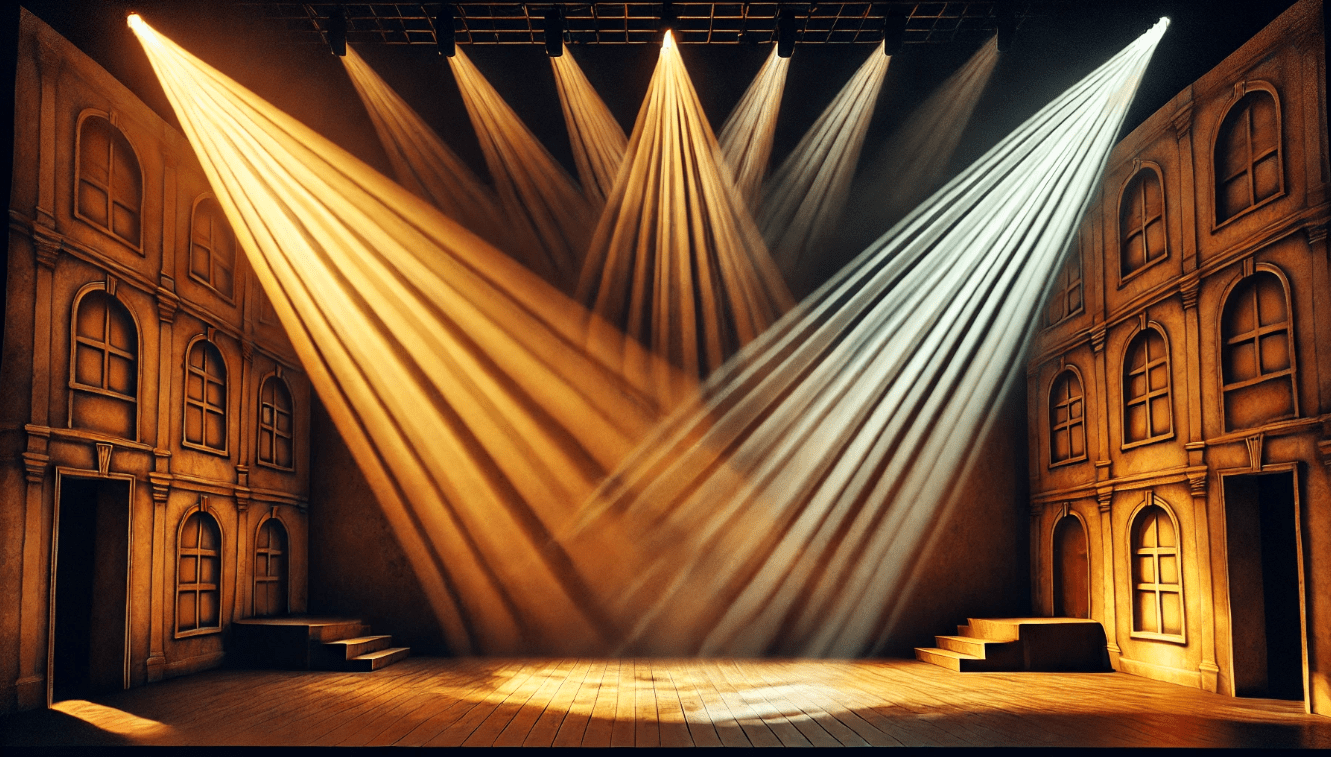 Natural lighting used in Shakespeare’s theatre to enhance mood and storytelling
