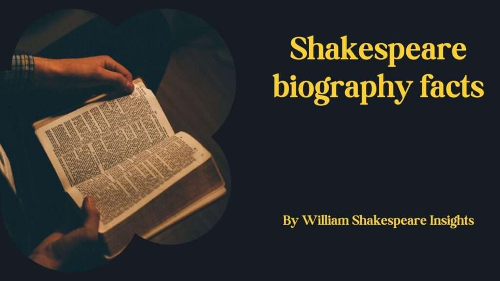 Shakespeare biography facts