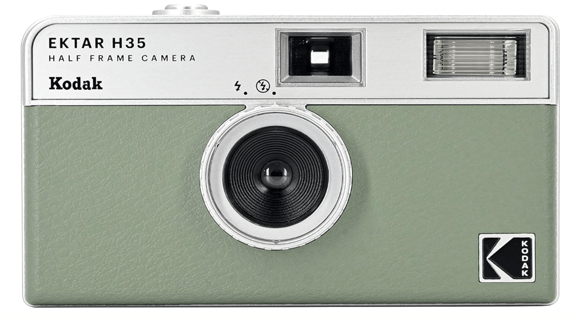 
KODAK EKTAR H35 Half Frame Film Camera, 35mm, Reusable, Focus-Free, Lightweight, Easy-to-Use (Sage) (Film & AAA Battery are not Included)