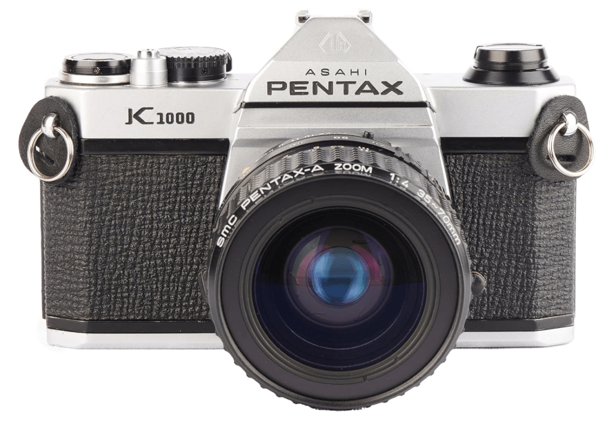 
Pentax K1000 Manual Focus SLR Film Camera with Pentax 50mm Lens
