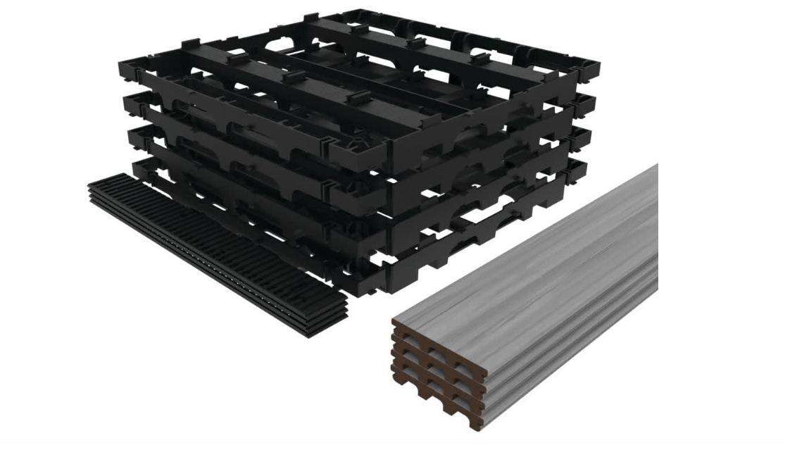  InstaDeck® Outdoor Flooring Garapa Gray Kit