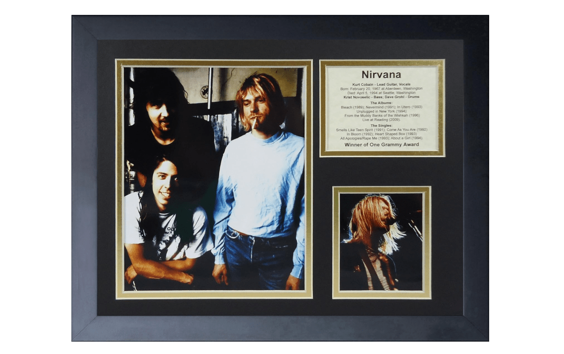  Legends Never Die Nirvana Framed Photo Collage, 11x14-Inch (16179U)