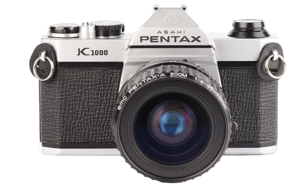  Pentax K1000 Manual Focus SLR Film Camera with Pentax 50mm Lens