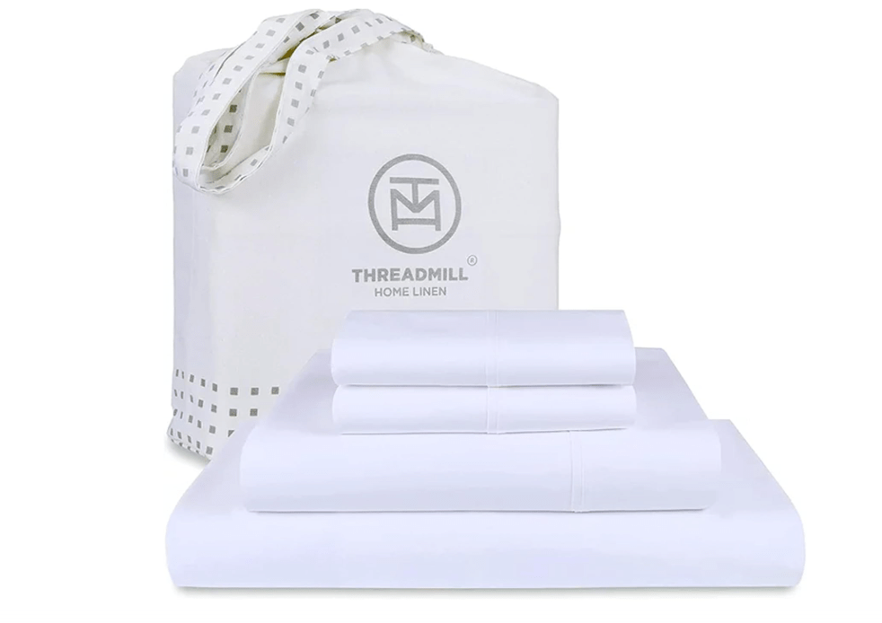 Threadmill 100% American Certified Supima Cotton Sheets King Size - 1200 Thread Count, 4Pc King Size Sheets Set, Smooth Sateen, Ultra Luxury Bed Sheets,...