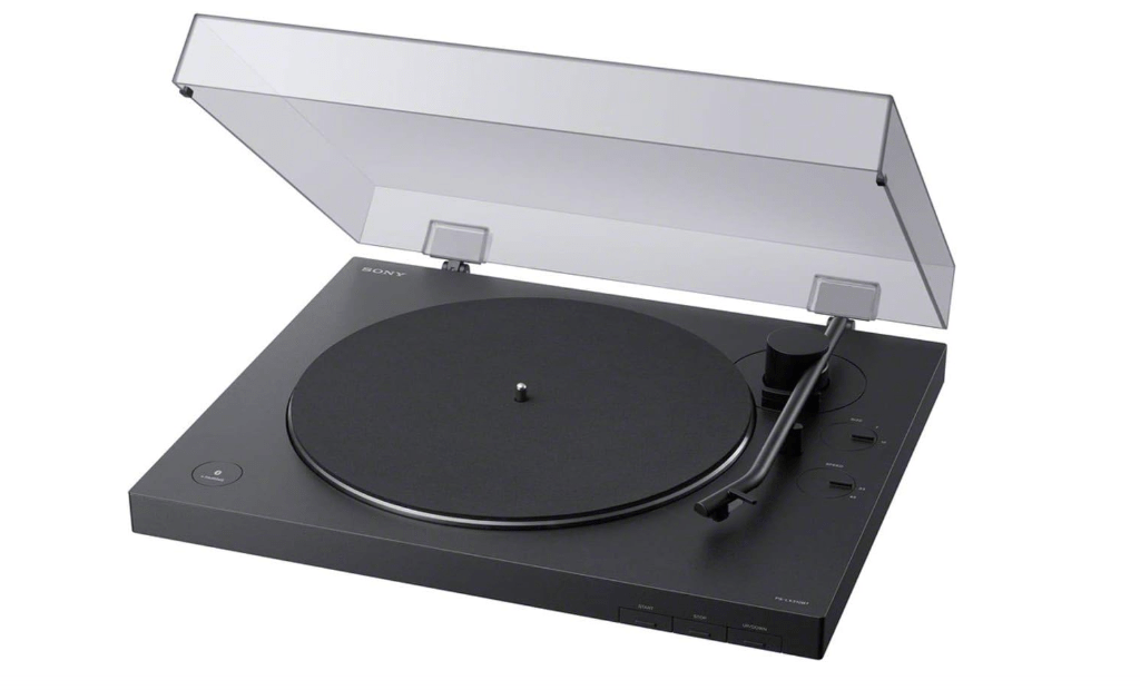 
Sony PS-LX310BT Belt Drive Turntable: Fully Automatic Wireless Vinyl Record Player with Bluetooth and USB Output Black