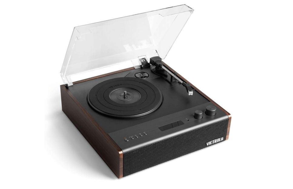 
Victrola Eastwood Signature – Bluetooth Record Player – 3-Speed Turntable, Built-in Speakers, Premium MM Cartridge, Vinyl Stream for Wireless Streaming