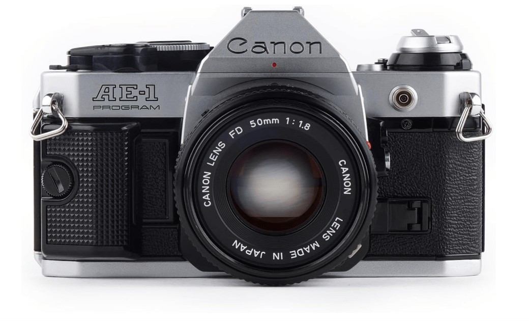 
Canon AE-1 Program 35mm SLR Film Camera Kit 50mm MF Lens (Renewed)