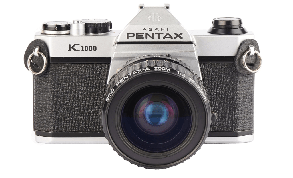 
Pentax K1000 Manual Focus SLR Film Camera with Pentax 50mm Lens