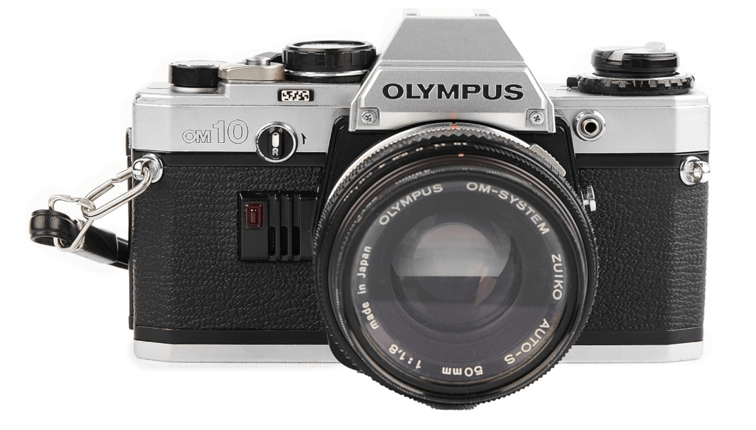 
Olympus OM-10 OM10 35mm SLR Film Camera with Manual Focus Om Mount System Lens (Renewed)