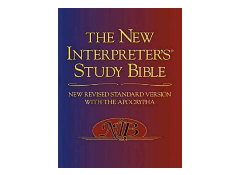 The New Interpreter's Study Bible: New Revised Standard Version With the Apocrypha
