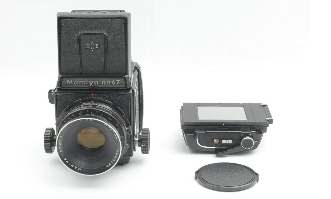 Mamiya RB-67 Pro SD Camera Body with Waist Level Focusing Hood